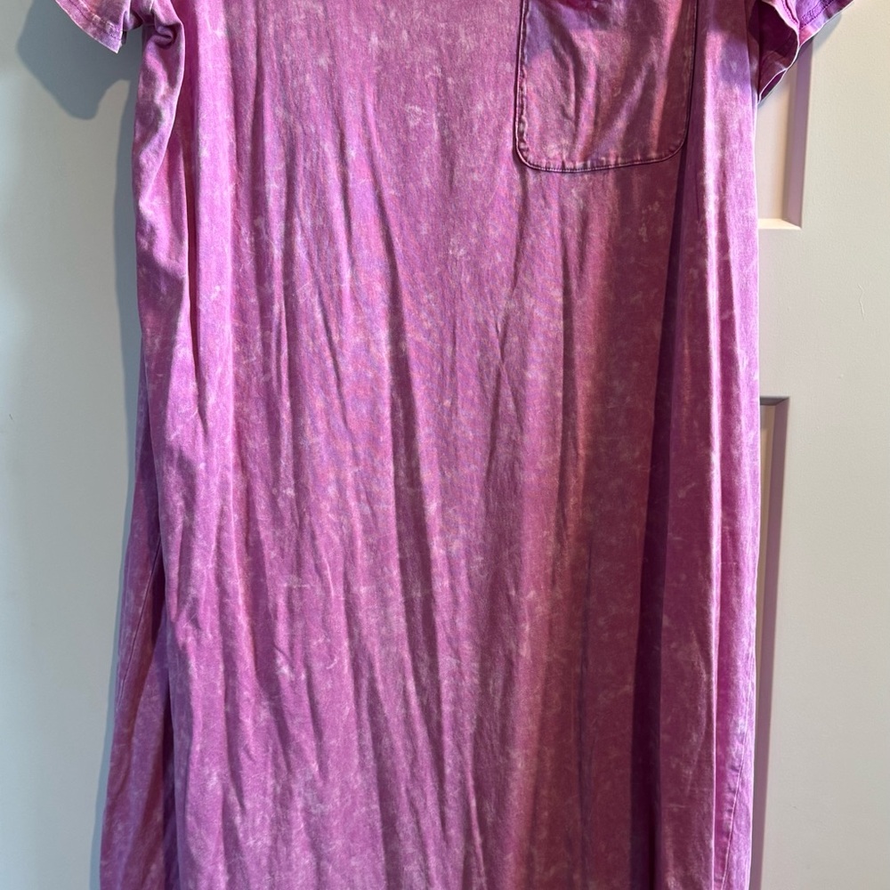 Time and Tru Pink Midi Dress